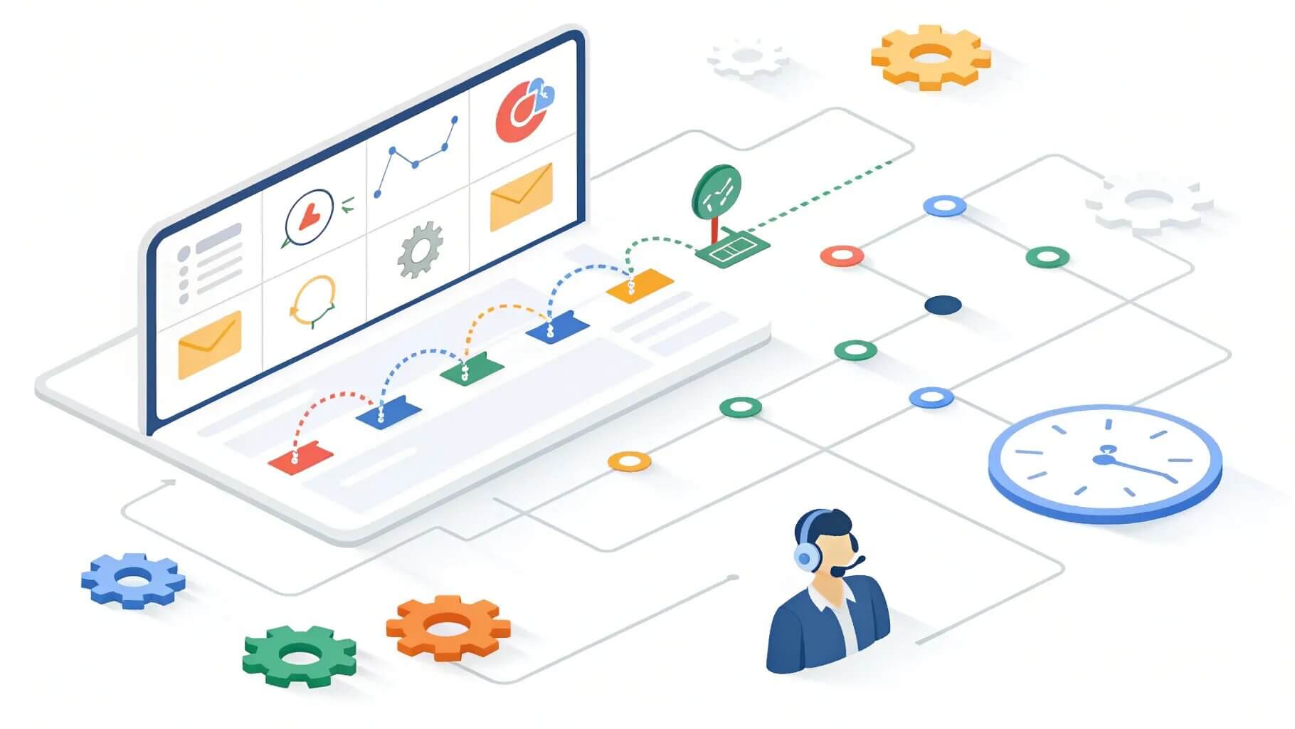 Mehr über den Artikel erfahren Automatisierte Nachverfolgung mit Zoho CRM  | Smartere Lead-Betreuung